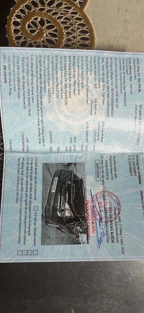 Peugeot 3008 2014 1.6L Turbo - 95000 km. Mua bán Ô tô tại Quận Cẩm Lệ Đà Nẵng được đăng bởi nguyễn bá nam hình 9