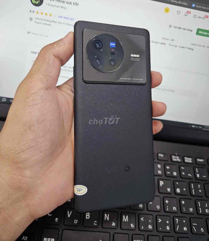 Vivo X80 Dimensity 9000 12GB/256GB Đen. Mua bán Điện thoại tại Quận Bình Thạnh Tp Hồ Chí Minh được đăng bởi AN MOBILE hình 1