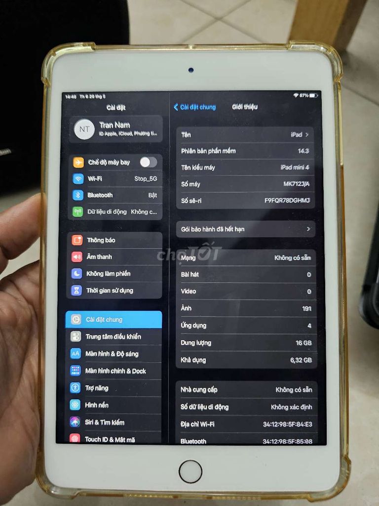 Apple iPad mini 4 16GB Vàng. Mua bán Máy tính bảng tại Thành phố Vũng Tàu Bà Rịa - Vũng Tàu được đăng bởi Sơn hình 1