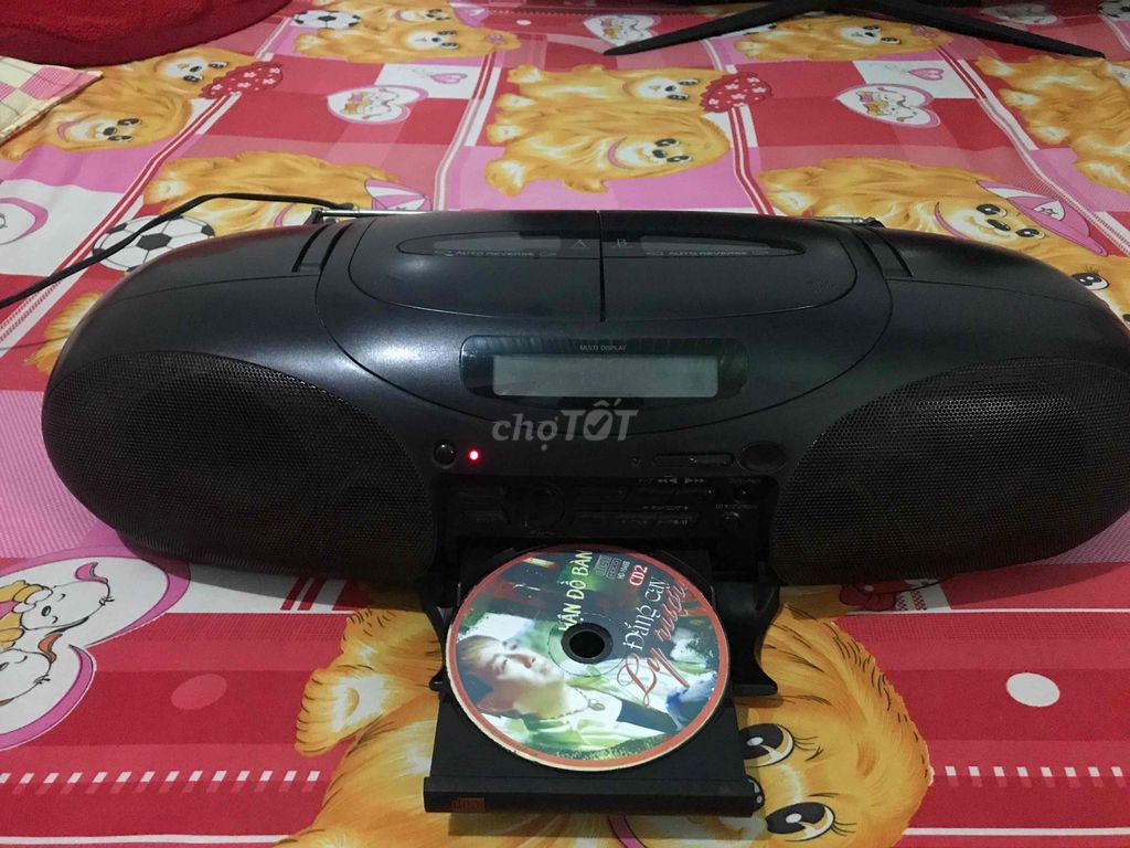 Đài cassette CD Sanyo PH-PR800(K). Mua bán Tivi, Âm thanh tại Huyện Đất Đỏ Bà Rịa - Vũng Tàu được đăng bởi Thiện Lành hình 1