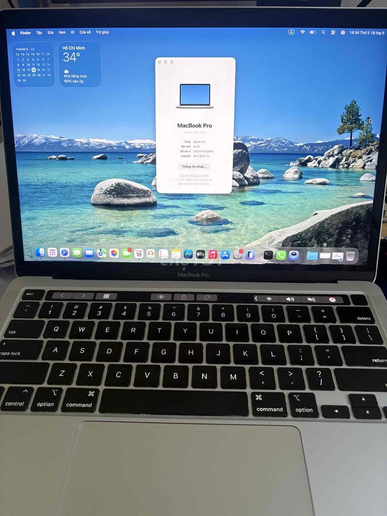 Apple MacBook Pro M1 2020 Xám. Mua bán Laptop tại Thành phố Thủ Đức Tp Hồ Chí Minh được đăng bởi Khoai hình 1