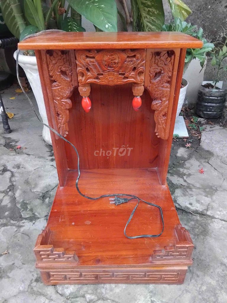 Bàn thờ Thần tài ông địa Gỗ 40cm. Mua bán Nội thất, đồ gia dụng khác tại Quận Bình Thạnh Tp Hồ Chí Minh được đăng bởi Mai Lý hình 1