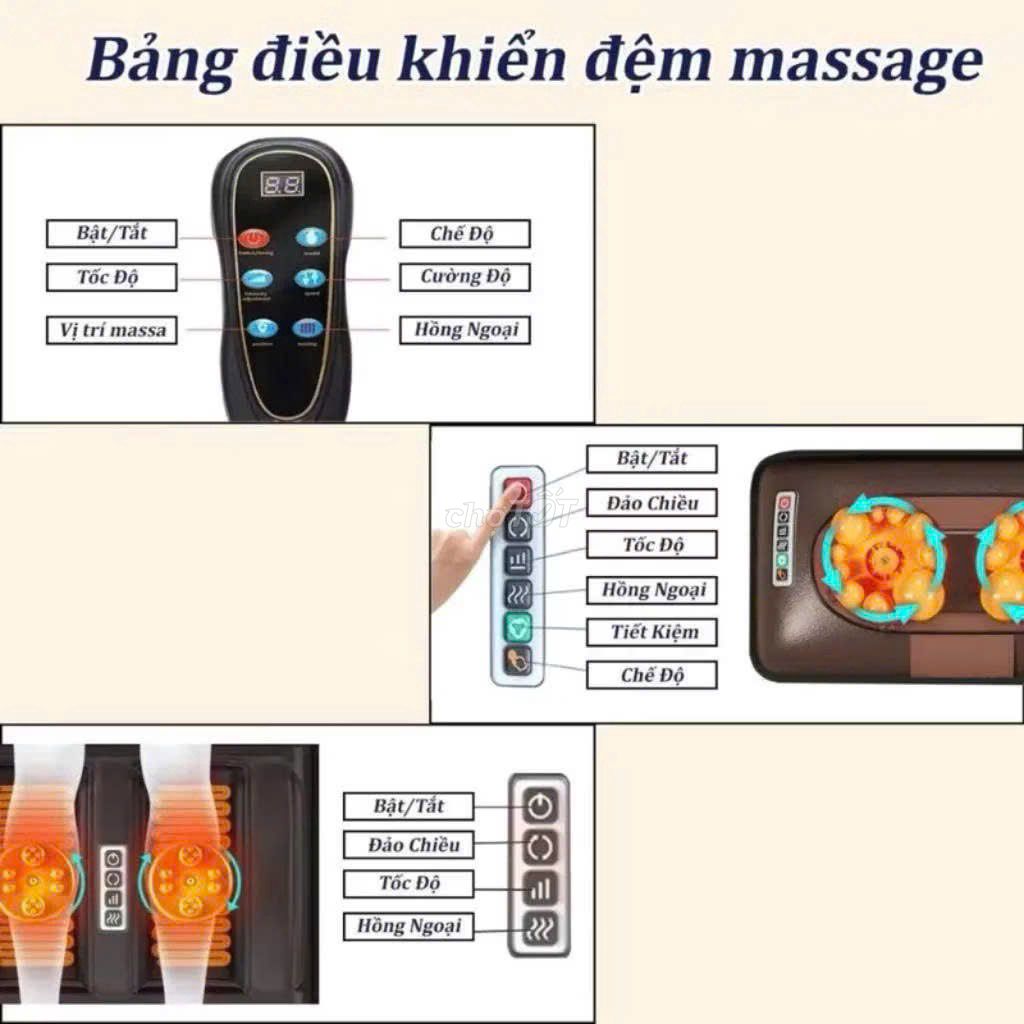 Đệm massage ZL 30 Da Nâu. Mua bán Nội thất, đồ gia dụng khác tại Quận Bình Tân Tp Hồ Chí Minh được đăng bởi Thu Tran hình 1
