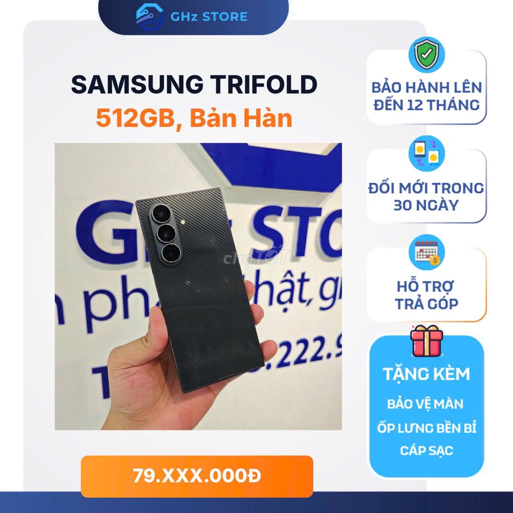 Samsung Trifold 512GB Đen Bản Hàn. Mua bán Điện thoại tại Quận Đống Đa Hà Nội được đăng bởi GHz STORE hình 1