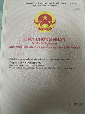 Chính chủ cần tiền gấp bán nhanh lô đất Centana Điền Phúc Thành