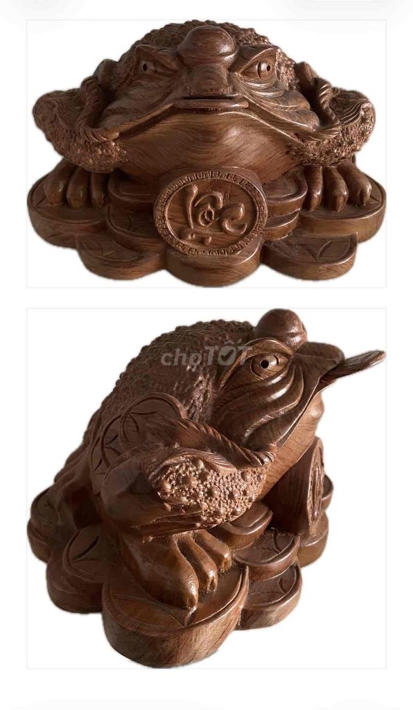 Cóc gỗ phong thuỷ. Mua bán Đồ sưu tầm, đồ cổ tại Quận Phú Nhuận Tp Hồ Chí Minh được đăng bởi Home Sweet Home hình 1