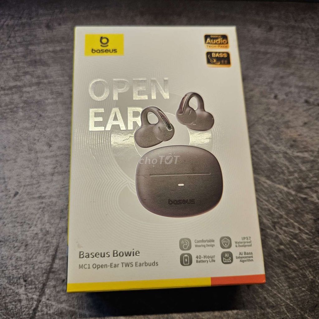 Tai nghe Baseus Bowie Open Ear MC1 Đen. Mua bán Tivi, Âm thanh tại Quận 1 Tp Hồ Chí Minh được đăng bởi Khoa Tran hình 1