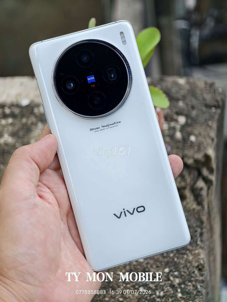 Vivo X100 5G 256GB Trắng Đã sử dụng. Mua bán Điện thoại tại Quận 5 Tp Hồ Chí Minh được đăng bởi TY  MON MOBILE hình 1