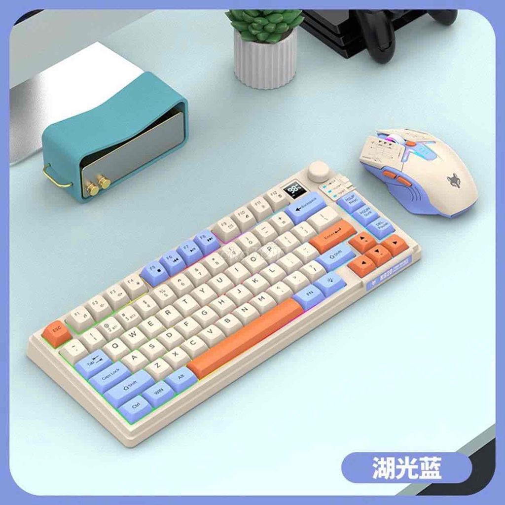 Bộ bàn phím và chuột không dây Bluetooth chế độ ké. Mua bán Phụ kiện (Màn hình, Chuột...) tại Thành phố Thủ Dầu Một Bình Dương được đăng bởi khang hình 1