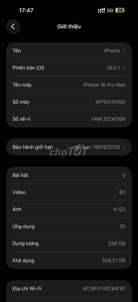 16 Promax 256g VNA mua đập hộp. Mua bán Điện thoại tại Quận Nam Từ Liêm Hà Nội được đăng bởi Nguyễn Công Diễn hình 1