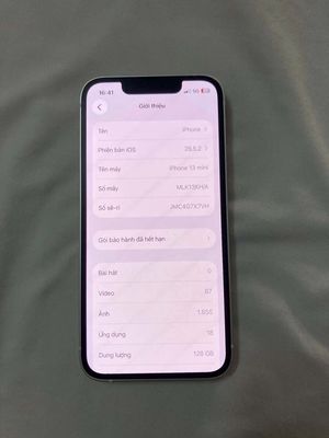 iPhone 13 mini 128G white qte new 99%/gl