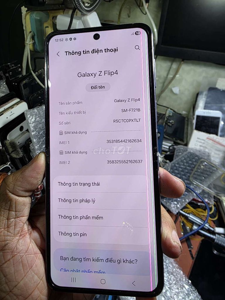 Galaxy Z Flip4 128GB zin toàn bộ giá rẻ . Mua bán Điện thoại tại Quận 8 Tp Hồ Chí Minh được đăng bởi Thiên Hòa mobile  hình 1