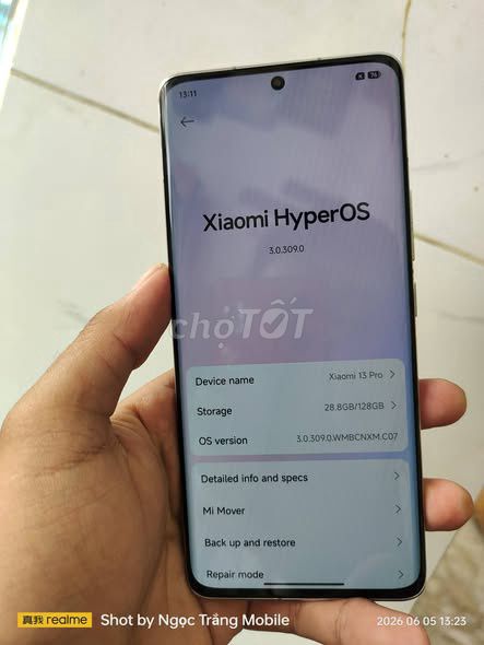Xiaomi 13 Pro 128GB Trắng. Mua bán Điện thoại tại Quận 1 Tp Hồ Chí Minh được đăng bởi Hội Đồ Điện Tử hình 1