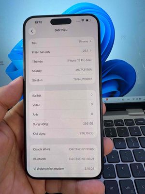 iPhone 15 Pro Max 256GB Xanh 98%