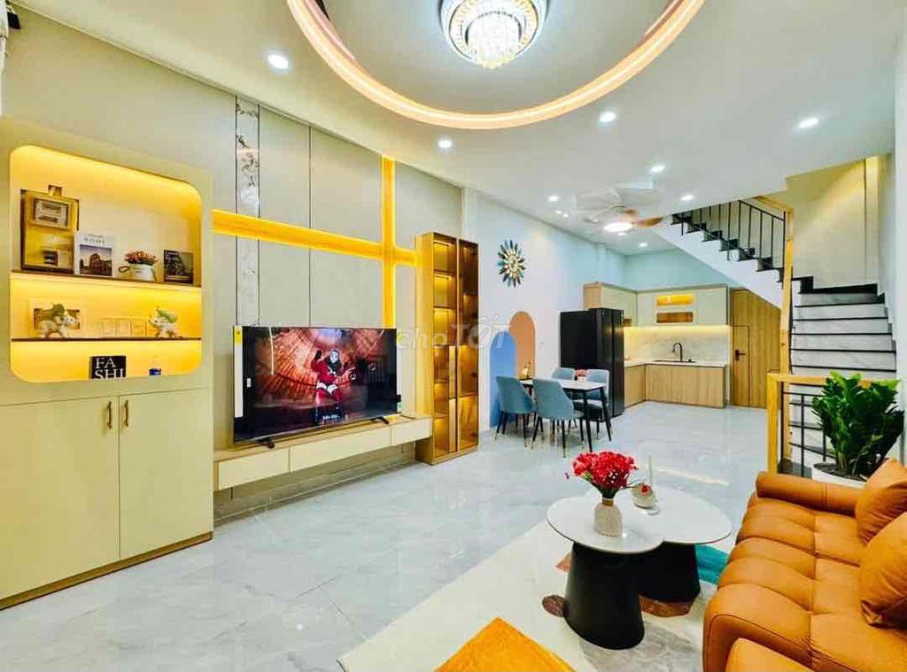 Bán Nhà Hẻm Xe Hơi Bùi Đình Tuý .45m2 Đất x 3Tầng Full Mới