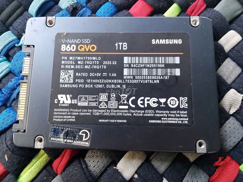 Ổ cứng SSD Samsung 860 QVO 1TB sức khoẻ 100%. Mua bán Linh kiện (RAM, Card...) tại Quận Sơn Trà Đà Nẵng được đăng bởi vo tâm nhi hình 1