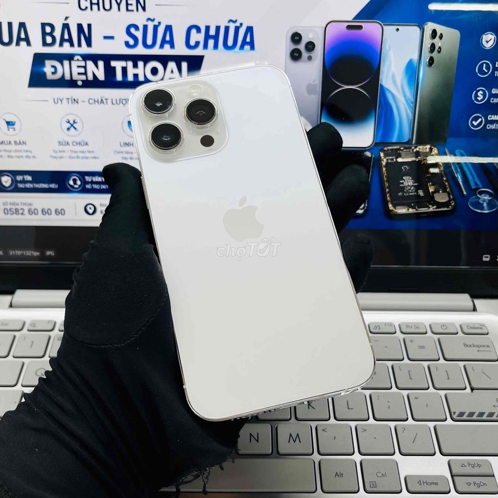 Apple iPhone 14 Pro Max 256GB màu trắng  VN/A. Mua bán Điện thoại tại Thành phố Biên Hòa Đồng Nai được đăng bởi DT MOBILE BIÊN HOÀ hình 1