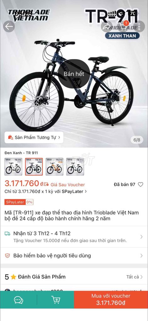 XE ĐẠP THỂ THAO ĐỊA HÌNH TRIOBLADE. Mua bán Xe đạp tại Thành phố Long Xuyên An Giang được đăng bởi Dat hình 2