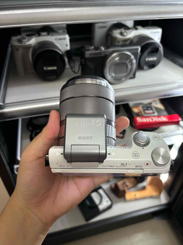 Máy ảnh Sony NEX-5R Trắng 18-55mm. Mua bán Máy ảnh, Máy quay tại Quận Bình Thạnh Tp Hồ Chí Minh được đăng bởi Kim Ngân Nguyễn hình 1