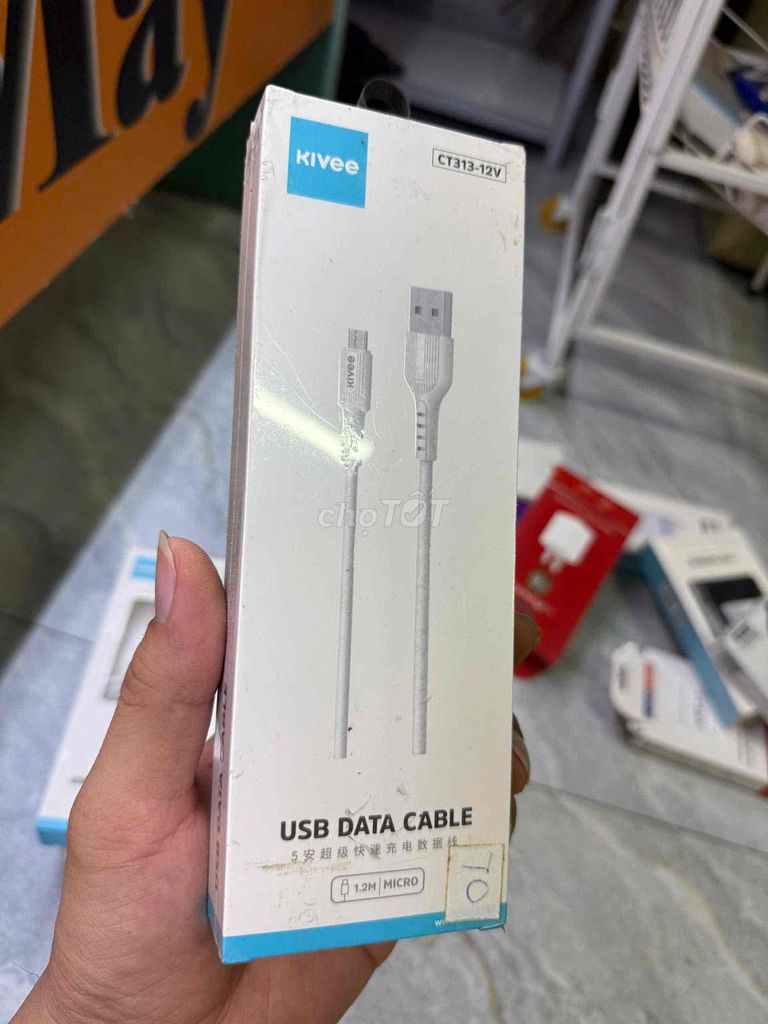 Cáp sạc Kivee CT313-12V Trắng. Mua bán Phụ kiện (Màn hình, Chuột...) tại Huyện Đức Hòa Long An được đăng bởi Nguyễn Bảo Thủ hình 1