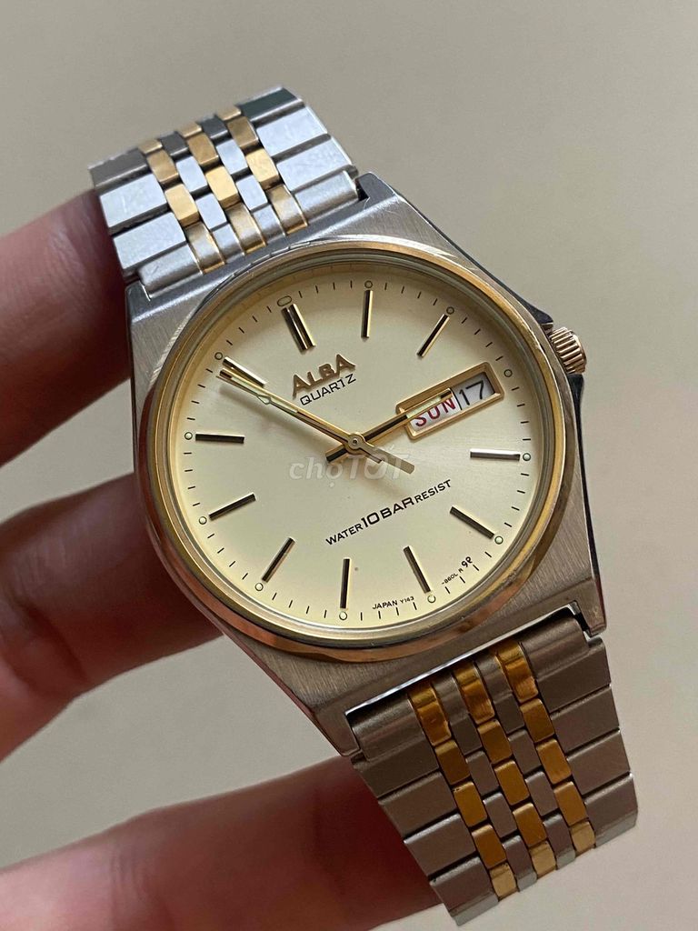 MẪU ALBA DEMI VÀNG CHẠY FULL CHUẨN HÃNG CỦA SEIKO