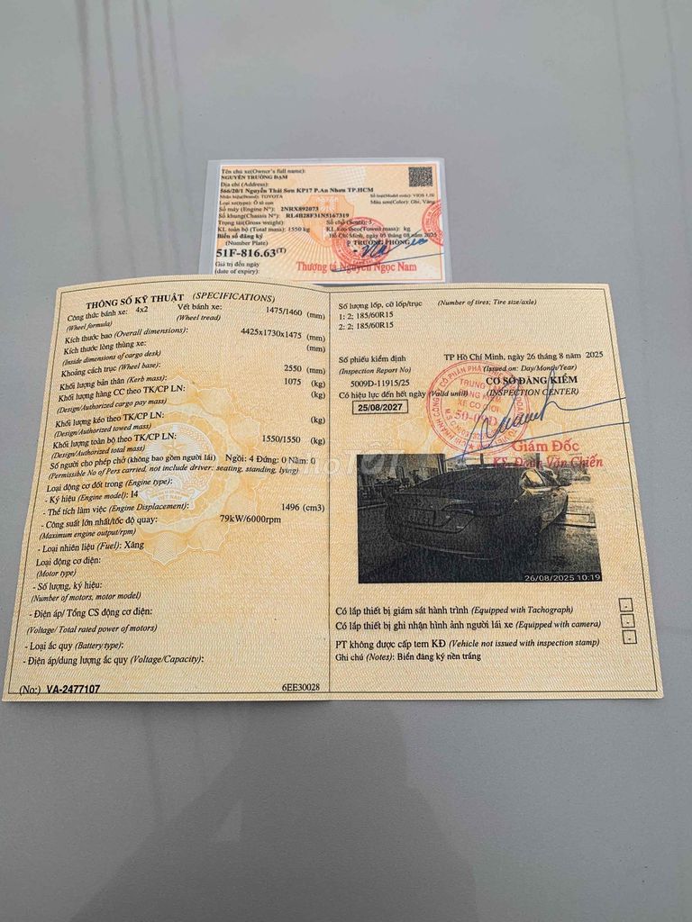 Toyota Vios 2022 1.5E CVT - 82000 km. Mua bán Ô tô tại Huyện Hóc Môn Tp Hồ Chí Minh được đăng bởi a đàm hình 2