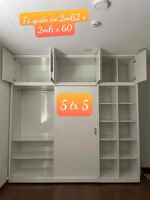 thanh lý tủ quần áo gỗ công nghiệp cũ 2m62. Mua bán Tủ, kệ gia đình tại Quận 3 Tp Hồ Chí Minh được đăng bởi MsĐông 