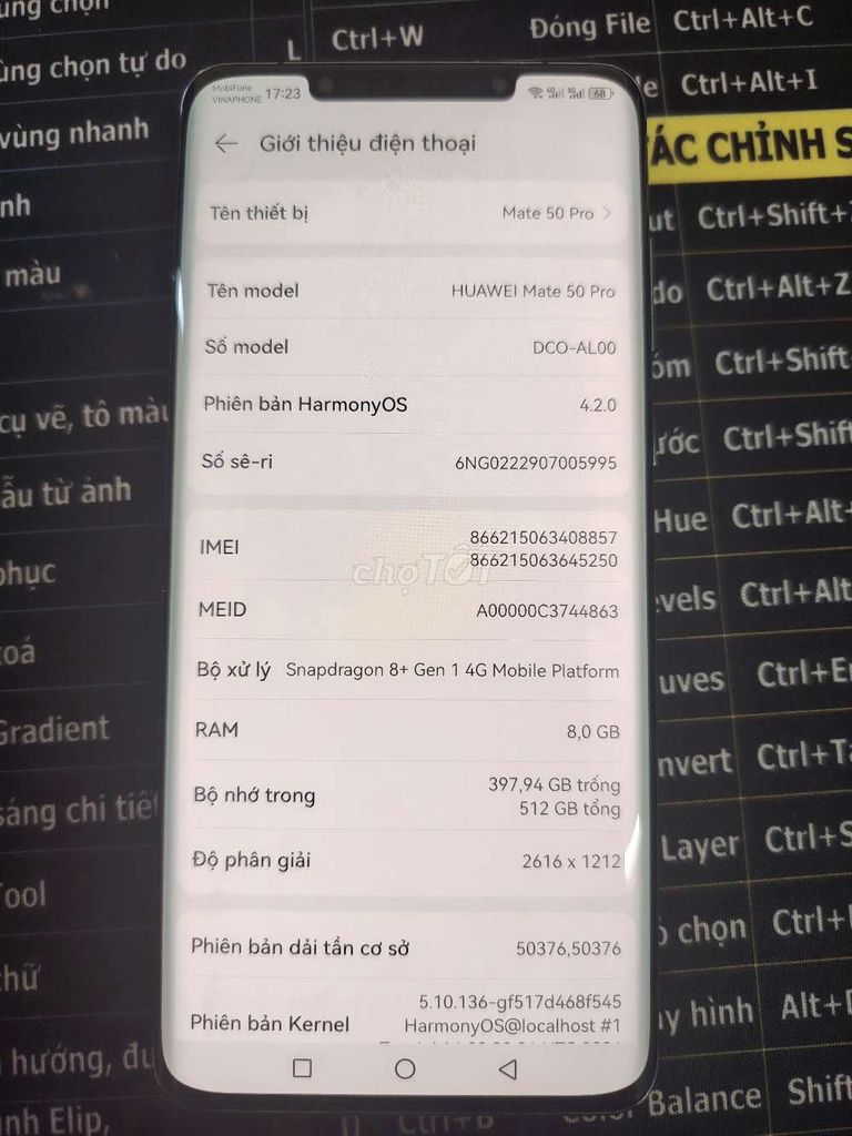 Huawei Mate 50 Pro 512GB Đen. Mua bán Điện thoại tại Huyện Giao Thủy Nam Định được đăng bởi Anh Đức hình 1