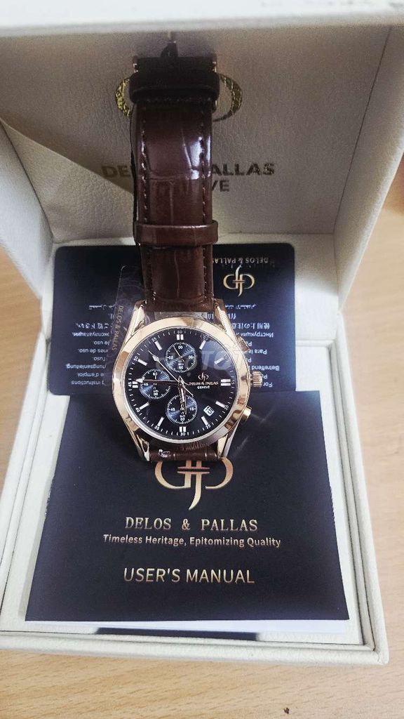 Đồng hồ Delos & Pallas Dây da Nâu. Mua bán Đồng hồ tại Quận Thanh Xuân Hà Nội được đăng bởi Nguyễn Như Tùng hình 1