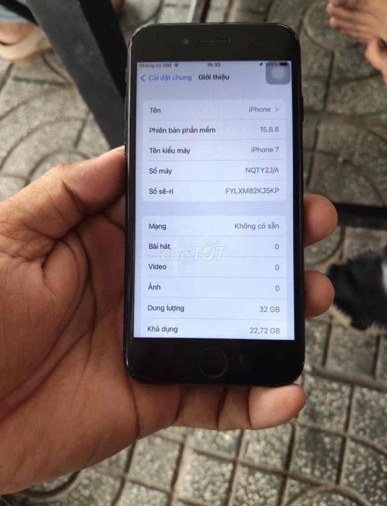 Apple iPhone 7 32GB Đen. Mua bán Điện thoại tại Huyện Thạnh Phú Bến Tre được đăng bởi Zink zink hình 1