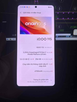 Vivo iQOO 11s 12/256G bán hoặc GL. Mua bán Điện thoại tại Quận Đống Đa Hà Nội được đăng bởi TLe