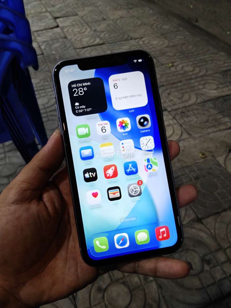 Apple iPhone 11 64GB Tím 100% pin. Mua bán Điện thoại tại Quận Liên Chiểu Đà Nẵng được đăng bởi Công Lực hình 1