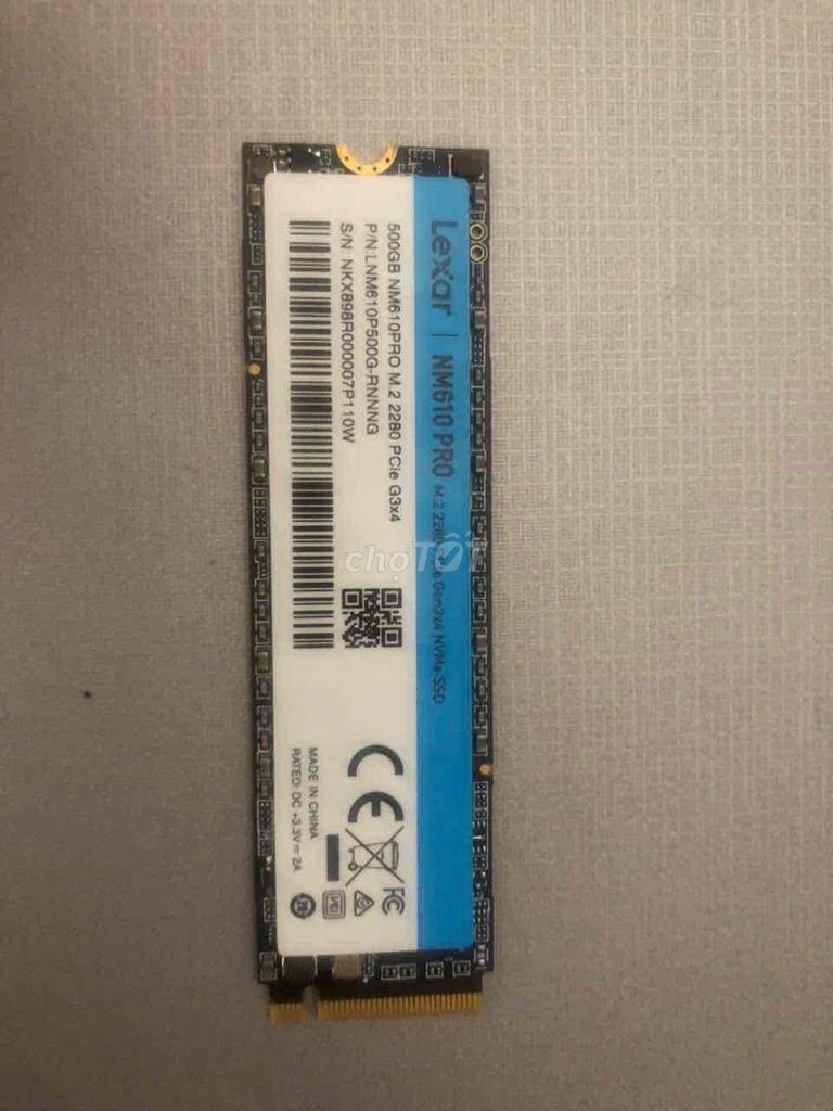 Ổ cứng SSD Lexar NM610 PRO 500GB còn bảo hành. Mua bán Linh kiện (RAM, Card...) tại Huyện Đan Phượng Hà Nội được đăng bởi Tuberose hình 1