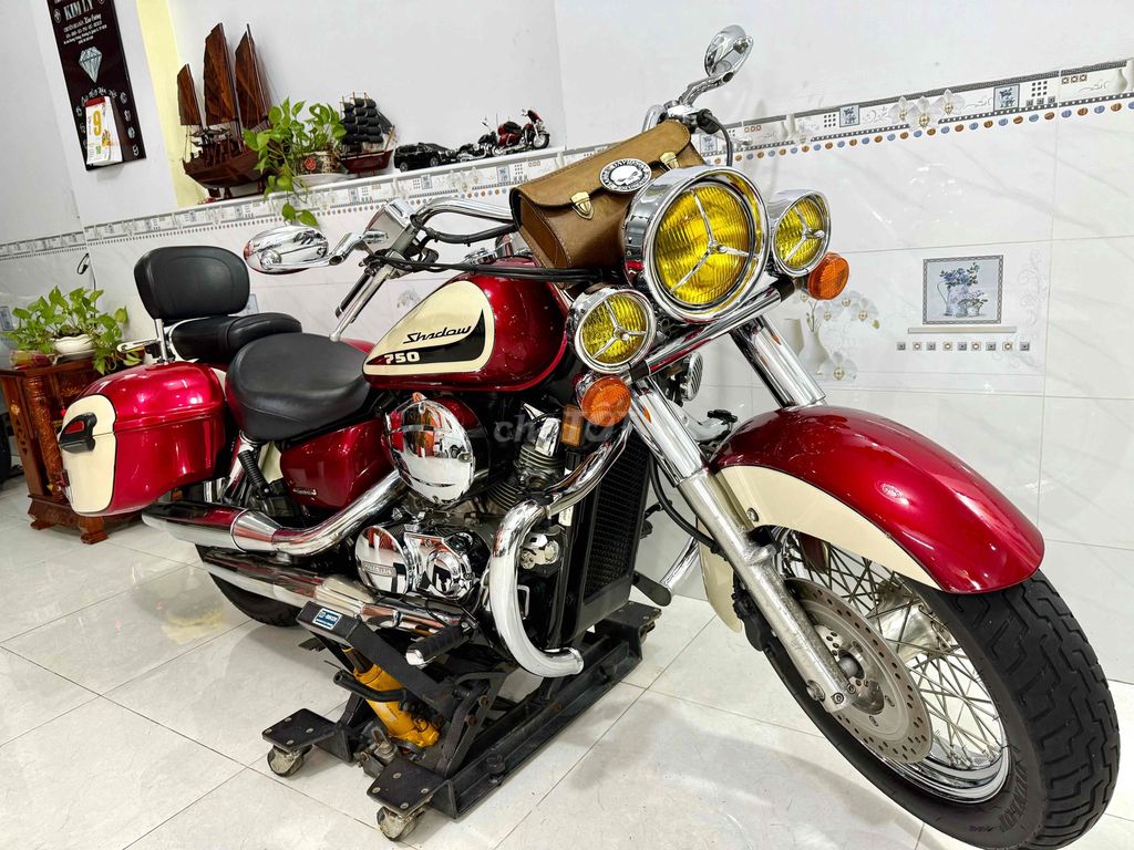 Honda Shadow Aero 750cc 2008 Đỏ kem. Mua bán Xe máy tại Huyện Bình Chánh Tp Hồ Chí Minh được đăng bởi Đặng Minh Khang hình 2