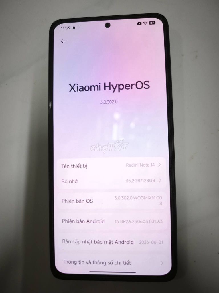 Xiaomi Redmi Note 14 128GB Đen. Mua bán Điện thoại tại Quận Gò Vấp Tp Hồ Chí Minh được đăng bởi Hội Đồ Điện Tử hình 1