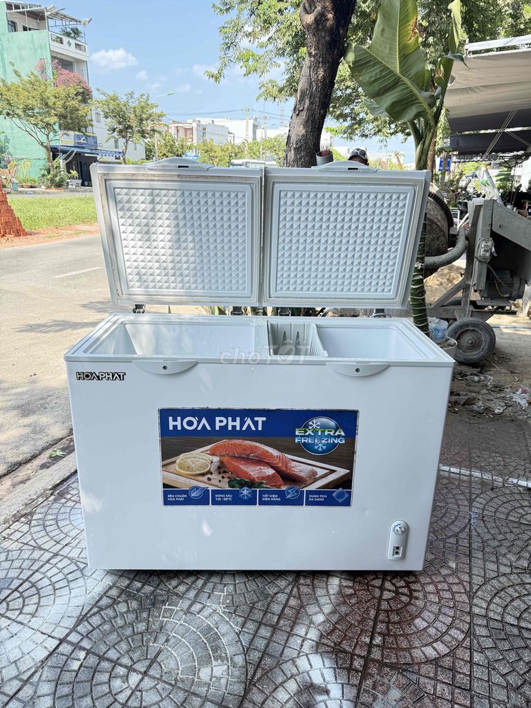 Tủ đông mát Hòa Phát Trắng. Mua bán Tủ lạnh tại Quận Cẩm Lệ Đà Nẵng được đăng bởi Hoa Hướng Duong hình 1