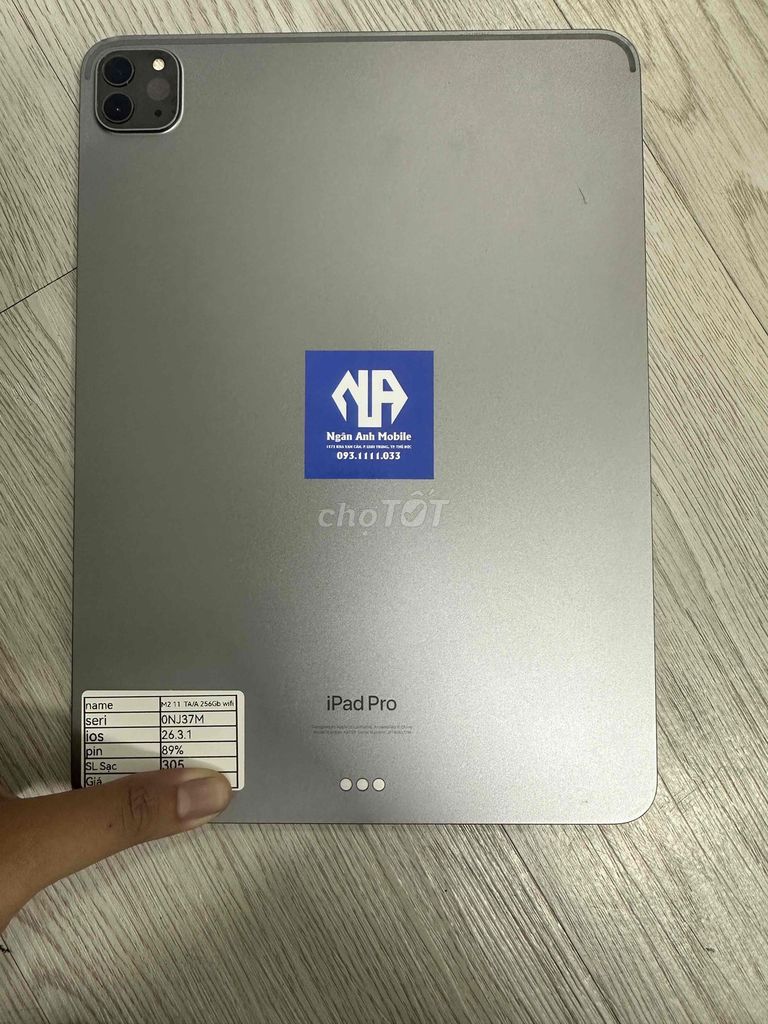 Apple iPad Pro Xám 256GB Đã sử dụng. Mua bán Máy tính bảng tại Thành phố Thủ Đức Tp Hồ Chí Minh được đăng bởi Ngân anh mobile hình 1