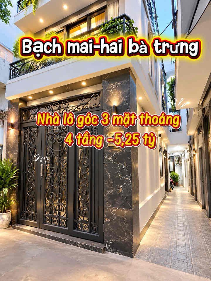 BÁN NHÀ BẠCH MAI -HAI BÀ TRƯNG 20M2/4 TẦNG , MỚI KOONG FULL NỘI THẤT.