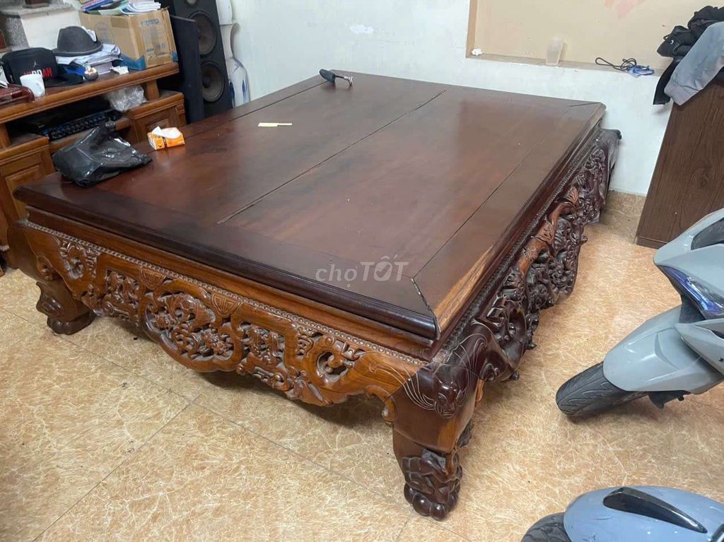 Sập gụ Gỗ Nâu 1m56x2m. Mua bán Giường, chăn ga gối nệm tại Quận Hải An Hải Phòng được đăng bởi Trí Dũng Nguyễn hình 1