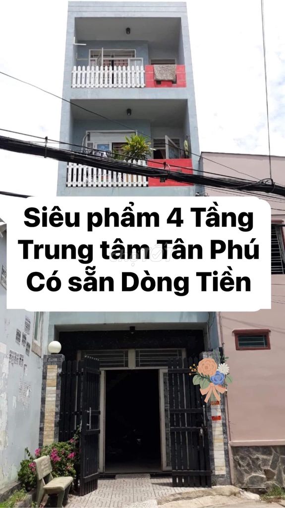 Bán nhà 7 tầng giảm 2 tỷ, dòng tiền  7 tỷ hơn Lê Thúc Hoạch Tân Phú