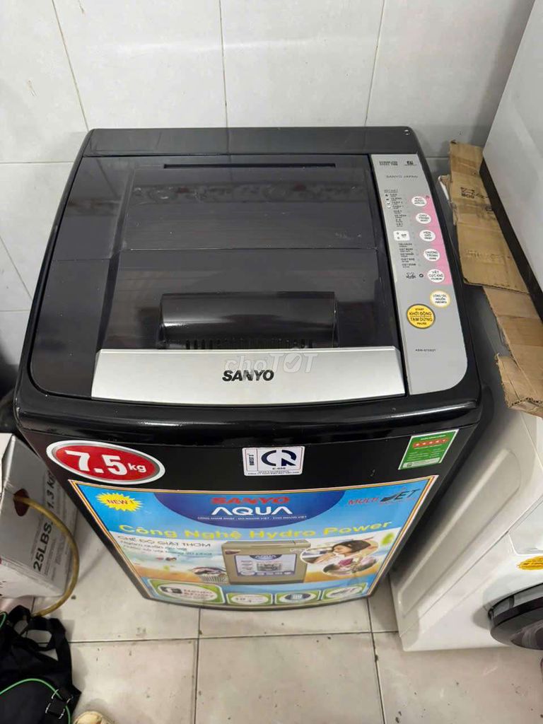 Máy giặt sanyo aqua 7,5kg nhật bản