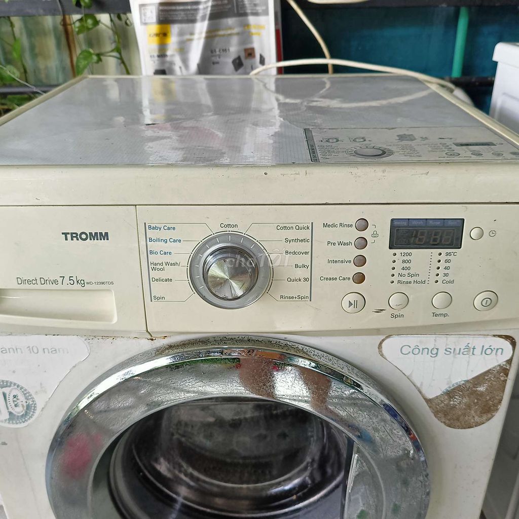 Máy giặt lồng ngang LG 7,5kg cũ