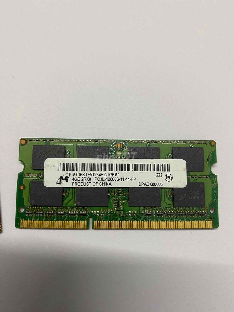 Nâng cấp dư thanh ram 4gb