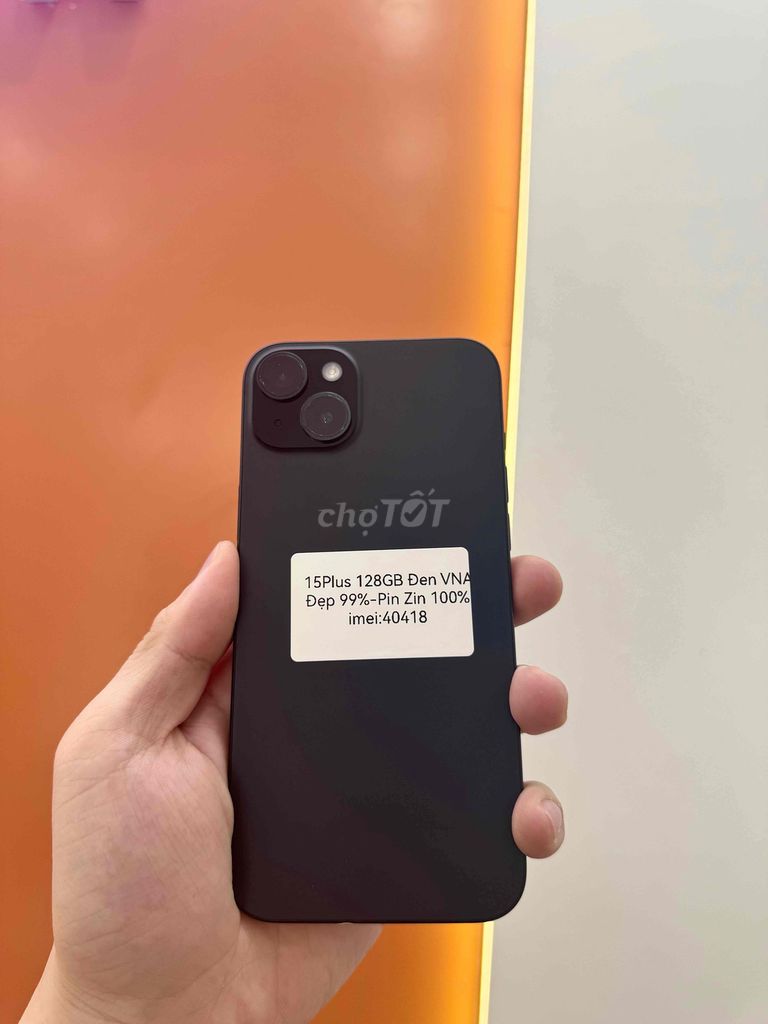 iPhone 15 Plus 128GB Đen VNA, Bảo Hành Hãng Dài!. Mua bán Điện thoại tại Quận Cầu Giấy Hà Nội được đăng bởi Trọng Hoàng hình 1