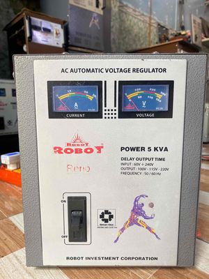 ổn áp robot reno 5kva. dãi 60v-240v. dây đồng 100%. Mua bán Đồ chuyên dụng, Giống nuôi trồng tại Quận Bình Tân Tp Hồ Chí Minh được đăng bởi  ổn áp cũ bình tân 