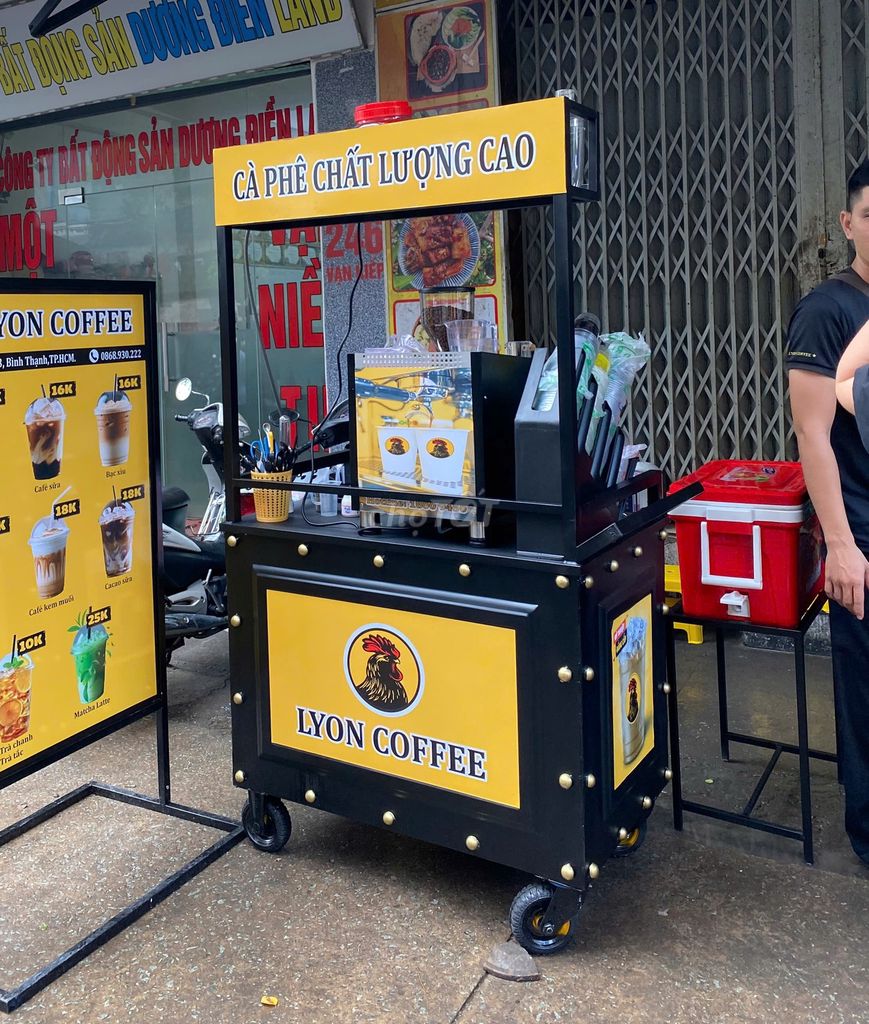 Xe Cafe Pha Máy Nhượng Quyền LYON COFFEE (Full đồ). Mua bán Đồ chuyên dụng, Giống nuôi trồng tại Quận Bình Thạnh Tp Hồ Chí Minh được đăng bởi Ngọc Ruby hình 1