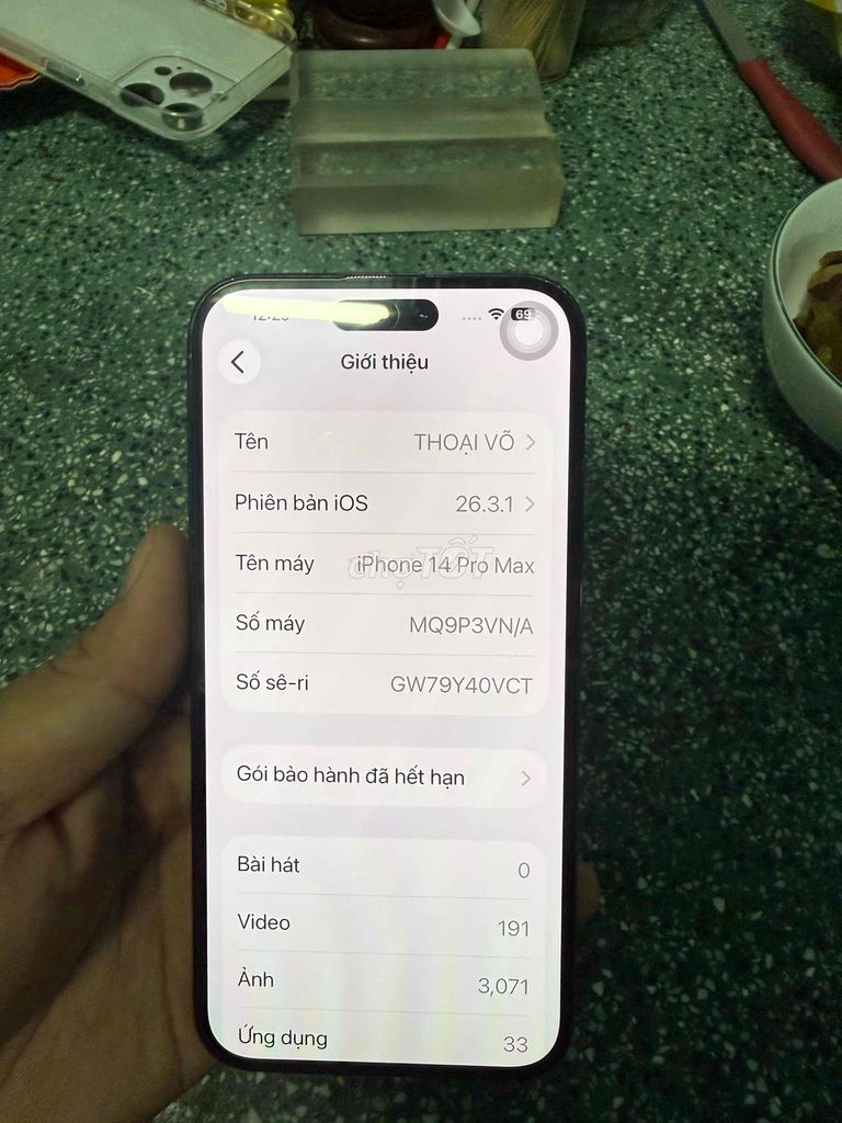 Apple iPhone 14 Pro Max 128GB Đen. Mua bán Điện thoại tại Thị xã Tân Uyên Bình Dương được đăng bởi Tuấn hình 1