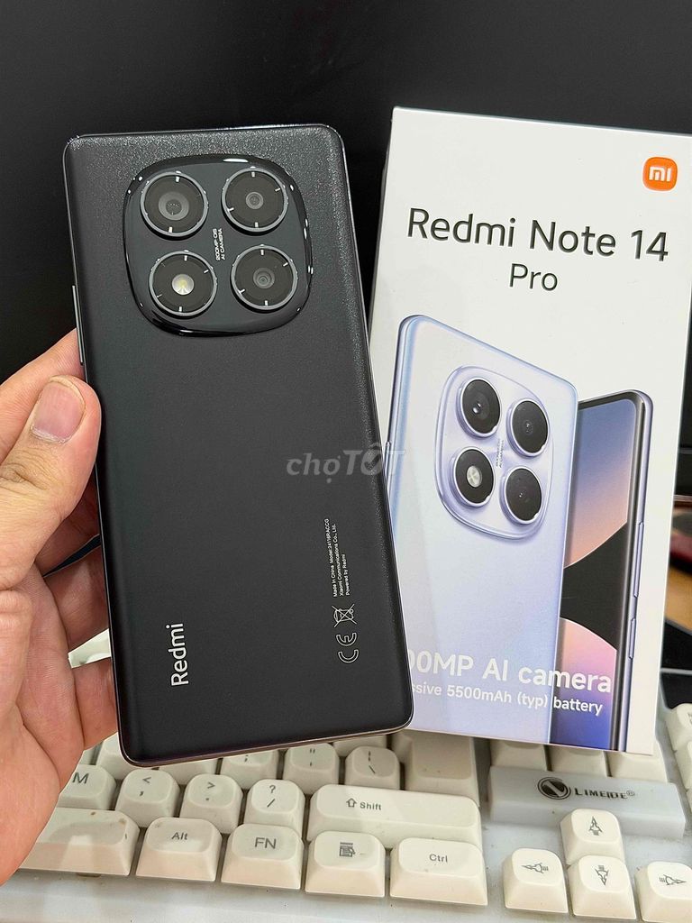 Xiaomi Redmi Note 14 Pro 256GB Đen Full Box VN. Mua bán Điện thoại tại Quận Ninh Kiều Cần Thơ được đăng bởi Cầm Đồ Tấn Lợi hình 1