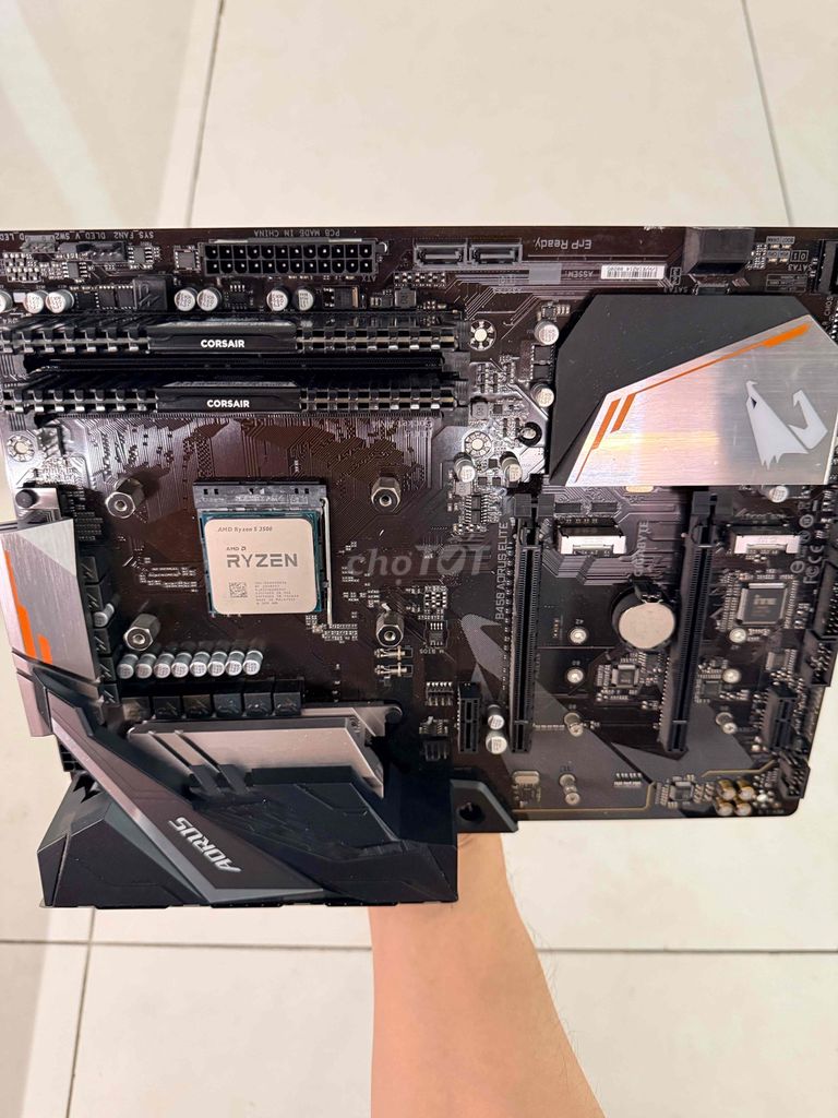 Ryzen 5 3500, Ram (2x8GB) 3200M, B450 Aorus Elite. Mua bán Linh kiện (RAM, Card...) tại Quận 4 Tp Hồ Chí Minh được đăng bởi Hoàng hình 1