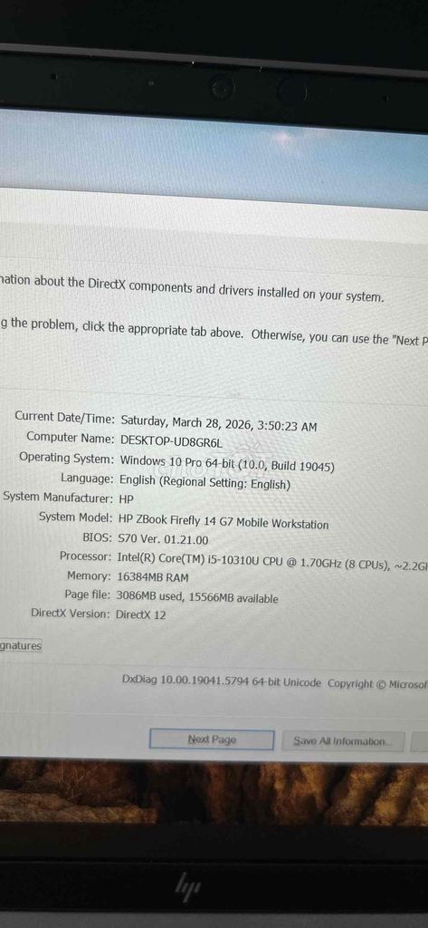 HP ZBook Firefly 14 G7 i5-10310U 16GB. Mua bán Laptop tại Quận Bình Thạnh Tp Hồ Chí Minh được đăng bởi VĂN TIẾN MẠNH hình 1